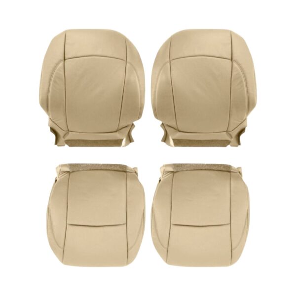 Lexus ES350 2007-2012 XV40 Cashmere Beige Leather Perforated Driver and Passenger Top and Bottom OEM-Style Replacement Seat Cover2 Lexus ES350 2007-2012 | OEM-Replacement Seat Cover