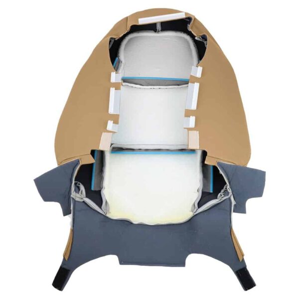 cadillac-ats-2012-2019-caramelo-frontal-driver-or-passenger-top-oem-replacement-seat-cover-inside-out-view (2) Funda de asiento Cadillac ATS 2012-2016 | OEM-Reemplazo