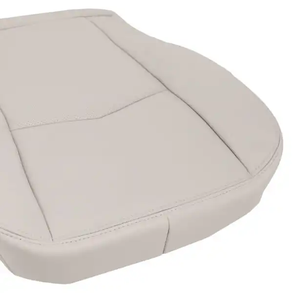 cadillac-srx-perforated-leather-2004-2009-shale-light-neutral-driver-or-passenger-bottom-close-view-oem-replacement-seat-cover Cadillac SRX 2004-2009 | OEM-Replacement Seat Cover