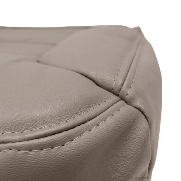 chevrolet-suburban-leatherette-1995-1999-medium-neutral-tan-front-driver-or-passenger-bottom-close-view-oem-replacement-seat-cover Chevrolet Suburban 1995-1999 | OEM-Replacement Seat Cover
