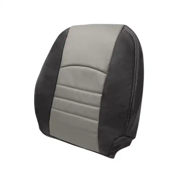 dodge-ram-leatherette-2009-2012-2-tone-medium-gray-stone-and-dark-slate-gray-front-driver-top-oem-replacement-seat-cover-1 Dodge Ram 2009-2012 | Funda de asiento de recambio OEM