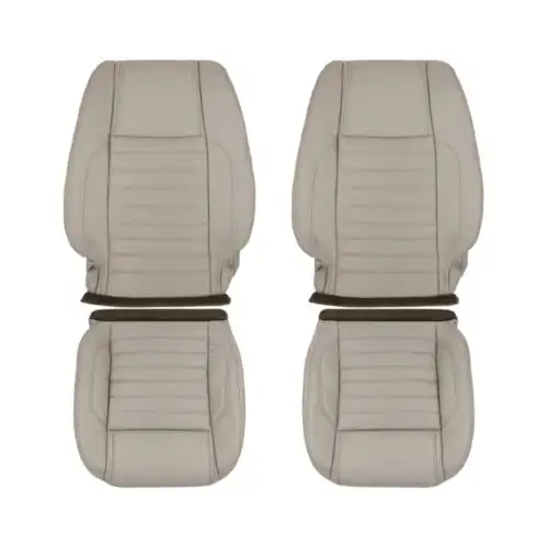 ford-mustang-genuine-leather-perforated-2010-2014-stone-driver-and-passenger-top-and-bottom-oem-replacement-seat-cover Ford Mustang V6 Premium 2010-2014 | OEM-Replacement Seat Cover
