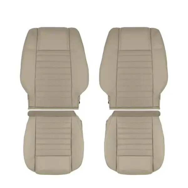 ford-mustang-cuir perforé-2005-2009-parchemin-avant-conducteur-et-passager-top-et-bottom-oem-replacement-seat-cover Ford Mustang 2005-2009 - Housse de siège de remplacement OEM