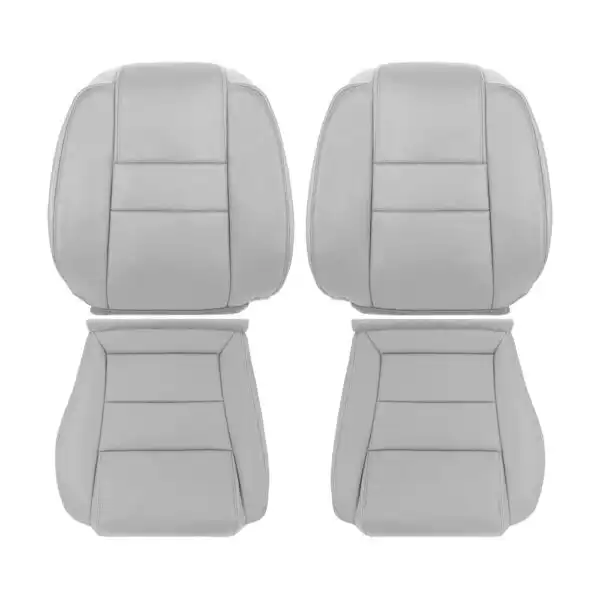 honda-pilot-piel-2006-2008-gris-oliva-cubreasientos delanteros de repuesto originales para conductor y pasajero Honda Pilot 2006-2008 | Funda de asiento de recambio OEM