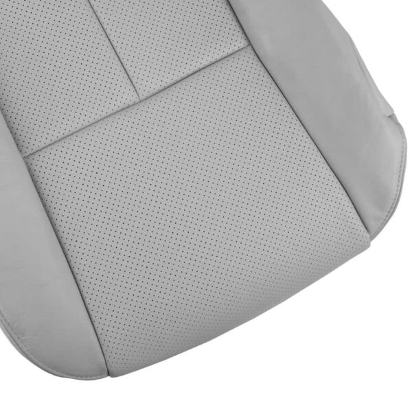 infiniti-g35-coupe-perforated-leather-2003-2007-stone-gray-front-passenger-bottom-close-view-oem-replacement-seat-cover Infiniti G35 (V35) Coupe 2003-2007 | OEM-Replacement Seat Cover