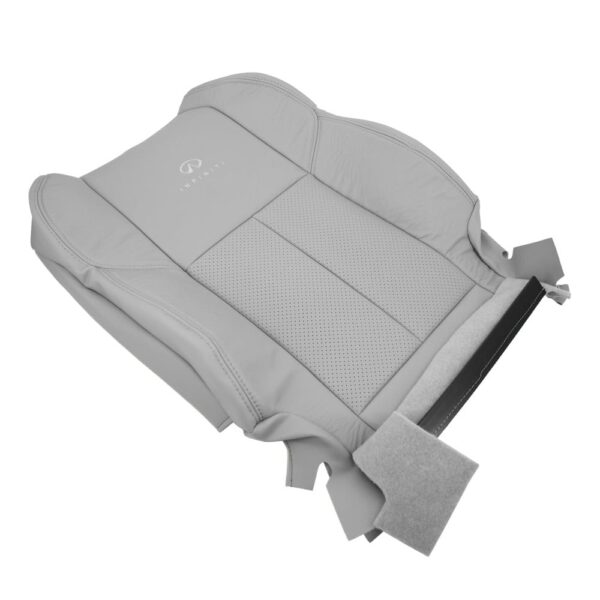 infiniti-g35-coupe-perforated-leather-2003-2007-stone-gray-front-passenger-top-oem-replacement-seat-cover-2 Infiniti G35 (V35) Coupe 2003-2007 | OEM-Replacement Seat Cover