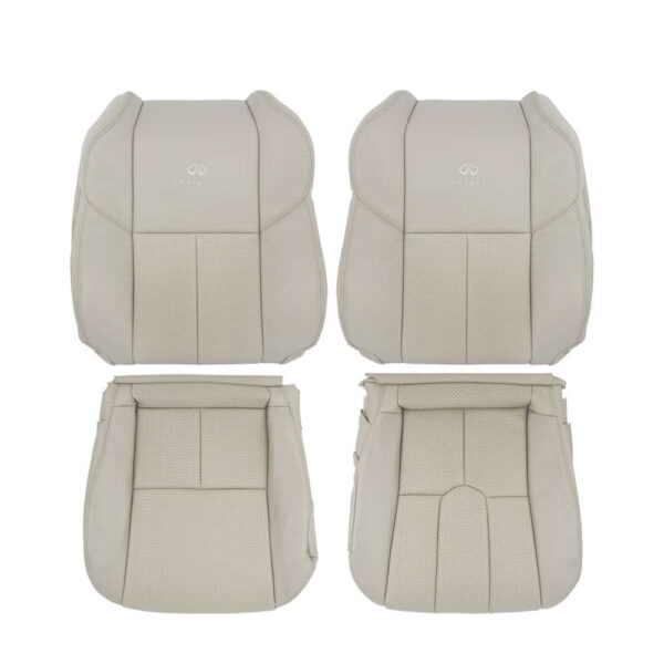 infiniti-g35-coupe-perforated-leather-2003-2007-willow-tan-front-driver-and-passenger-top-and-bottom-oem-replacement-seat-cover Infiniti G35 (V35) Coupe 2003-2007 | OEM-Replacement Seat Cover