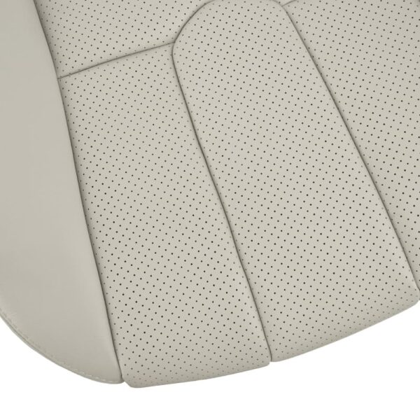 infiniti-g35-coupe-perforated-leather-2003-2007-willow-tan-front-driver-bottom-close-view-oem-replacement-seat-cover Infiniti G35 (V35) Coupe 2003-2007 | OEM-Replacement Seat Cover
