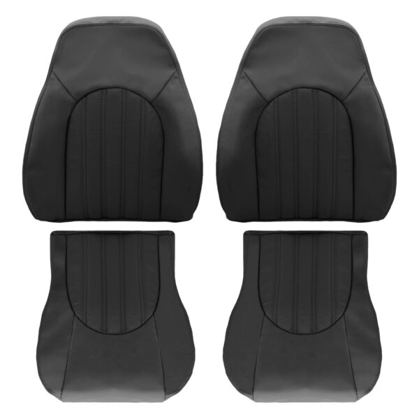 jaguar-xkr-xk8-piel-2001-2005-carbón-cálido-cubreasientos de repuesto originales para conductor y pasajero Jaguar XKR/XK8 2001-2005 | Funda de asiento de recambio OEM