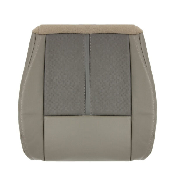 jeep-grand-cherokee-perforated-leather-2006-2007-2-tone-light-graystone-dark-khaki-front-passenger-bottom-oem-replacement-seat-cover Jeep Grand Cherokee 2006-2007 | Funda de asiento de recambio OEM