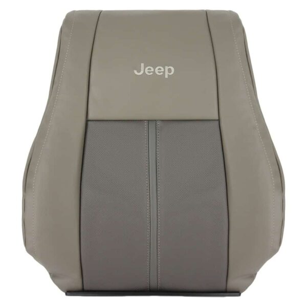 jeep-grand-cherokee-piel-perforada-2006-2007-2-tone-light-graystone-dark-khaki-passenger-front-top-oem-replacement-seat-cover Jeep Grand Cherokee 2006-2007 | Funda de asiento de recambio OEM