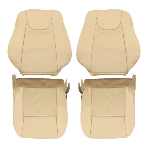 lexus-rx350-rx450-cuir perforé-2010-2015-parchment-front-driver-and-passenger-top-and-bottom-oem-replacement-seat-cover Lexus RX350 2010-2015 - Housse de siège de remplacement OEM
