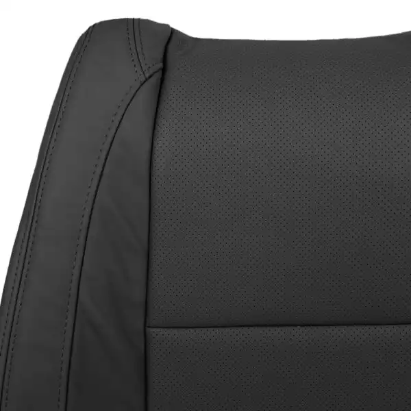 mazda-cx-9-perforated-leather-2007-2015-black-front-driver-or-passenger-top-close-view-oem-replacement-seat-cover Mazda CX-9 2007-2015 | OEM-Replacement Seat Cover