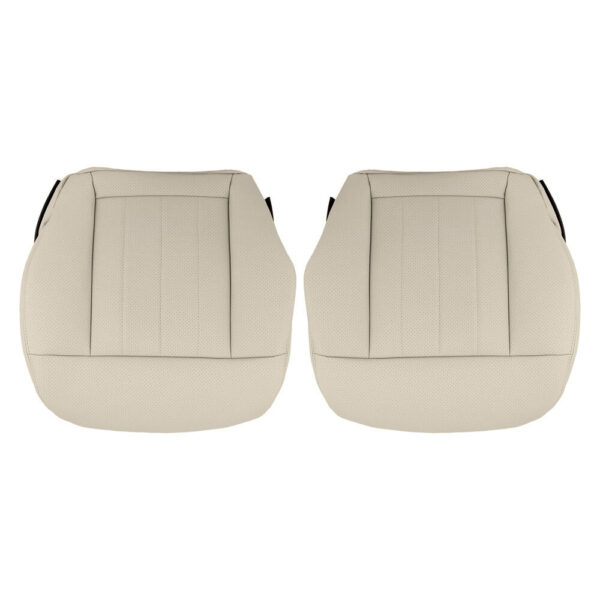 mercedes-benz-e550-e350-cuir-perforé-2014-2016-silk-beige-avant-conducteur-et-passager-fonds-oem-remplacement-de-siège Mercedes-Benz Classe E E350 2014-2016 - Housse de siège de remplacement OEM