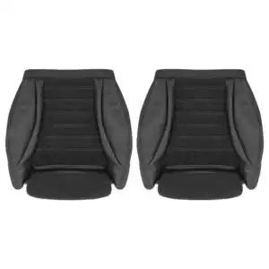 mercedes benz glc leather with suede inserts 2016 2021 black front driver and passenger bottoms oem replacement seat cover