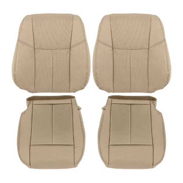 Nissan Altima 2013-2018: fundas de asiento de repuesto OEM de cuero perforado color beige para los asientos del conductor y el acompañante (parte superior e inferior) Nissan Altima 2013-2018 | Funda de asiento de recambio OEM