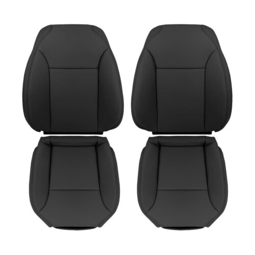 saab-9-3-leatherette-2007-obsidone-black-front-driver-and-passenger-top-and-bottom-oem-replacement-seat-cover Saab 9-3 2004-2012 | Funda de asiento de recambio OEM