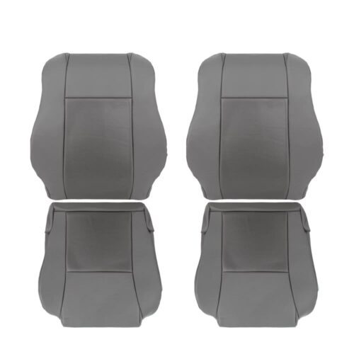 toyota-tacoma-cuir-perforé-2005-2010-gris-pierre-avant-conducteur-et-passager-top-et-bottom-oem-remplacement-de-siège Toyota Tacoma 2005-2010 - Housse de siège de remplacement OEM