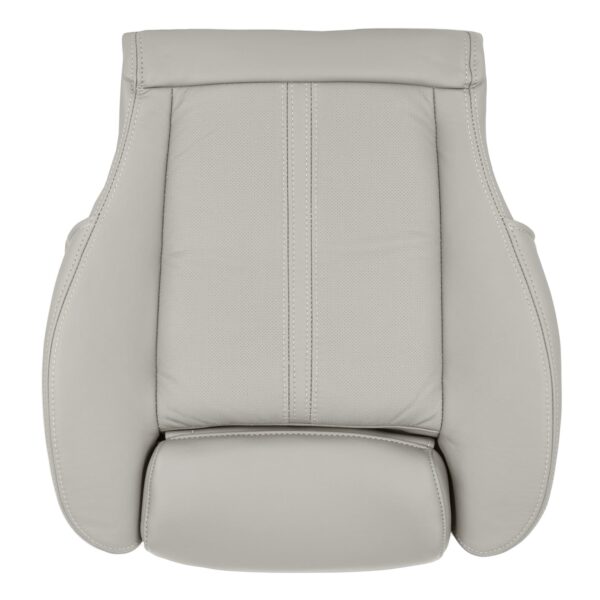 cadillac-srx-genuine-leather-perforated-2010-2016-shale-driver-bottom-oem-replacement-seat-cover Cadillac SRX 2010-2016 | OEM-Replacement Seat Cover (with Leg Extension)