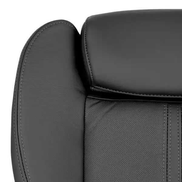 cadillac-srx-piel-perforada-2010-2016-ébano-conductor-o-pasajero-inferior-cerrado-vista-oem-reemplazo-asiento-cubierta Cadillac SRX 2010-2016 | OEM-Reemplazo de la cubierta del asiento (con extensión de la pierna)