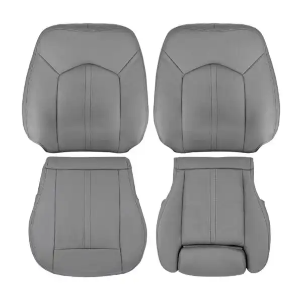 cadillac-srx-piel-perforada-2010-2016-titanio-ligero-conductor-y-pasajero-tapa-y-fondo-oem-reemplazo-asiento-cubierta Cadillac SRX 2010-2016 | OEM-Reemplazo de la cubierta del asiento (con extensión de la pierna)