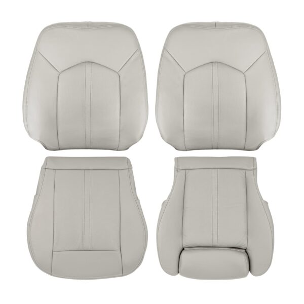 cadillac-srx-leatherette-perforated-2010-2016-shale-driver-and-passenger-top-and-bottom-oem-replacement-seat-cover Cadillac SRX 2010-2016 | OEM-Replacement Seat Cover (with Leg Extension)