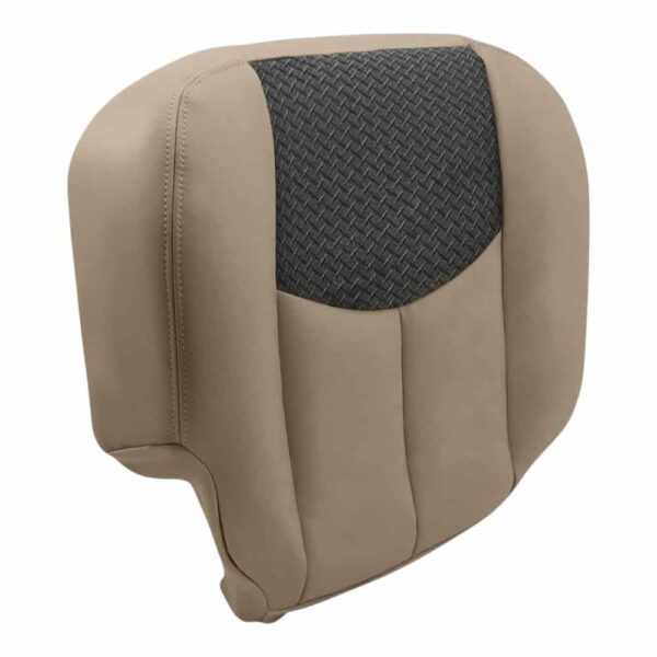 chevrolet-suburban-piel-con-ropa-accesorios-2001-2004-medio-neutro-con-grafito-frontal-pasajero-fondo-oem-reemplazo-asiento-cubierta-1 Chevrolet Suburban 2001-2004 | OEM-Reemplazo Funda de asiento