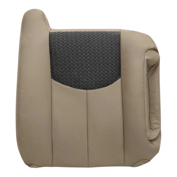chevrolet-tahoe-piel-con-ropa-accesorios-2001-2004-medio-neutro-con-grafito-frontal-pasajero-top-oem-reemplazo-asiento-cubierta Chevrolet Tahoe 2001-2004 | OEM-Reemplazo Funda de asiento
