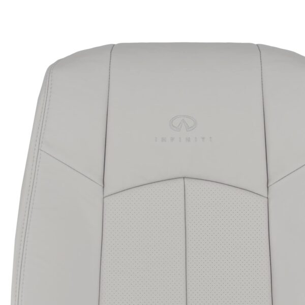 infiniti-g40-cuero-perforado-2014-2015-conductor-o-pasajero-parte-superior-vista-cercana-funda-de-asiento-de-reemplazo-OEM Infiniti Q40 2014-2015 | Funda de asiento de recambio OEM