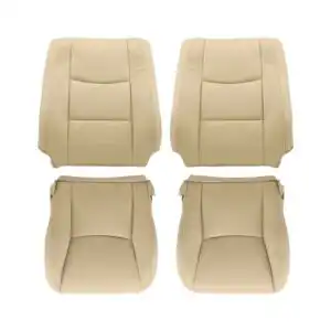 lexus gx470 leather 2003 2009 ivory front driver and passenger top and bottom oem replacement seat cover1