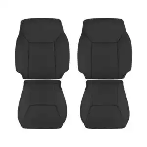 lexus lx570 perforated leather 2010 2015 black front driver and passenger top and bottom oem replacement cover