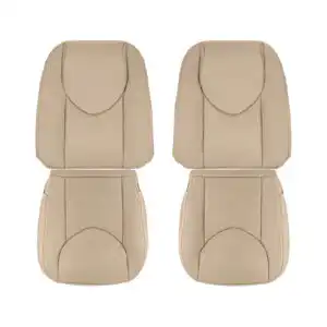 toyota rav4 perforated leather 2006 2012 sand beige driver and passenger top and bottom oem replacement seat cover