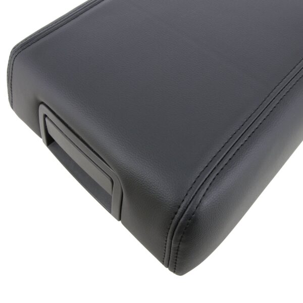ford-expedition-leather-2015-2020-black-center-console-close-view-oem-replacement-seat-cover Ford Expedition XLT 2007-2014 | OEM-Replacement Center Console Cover