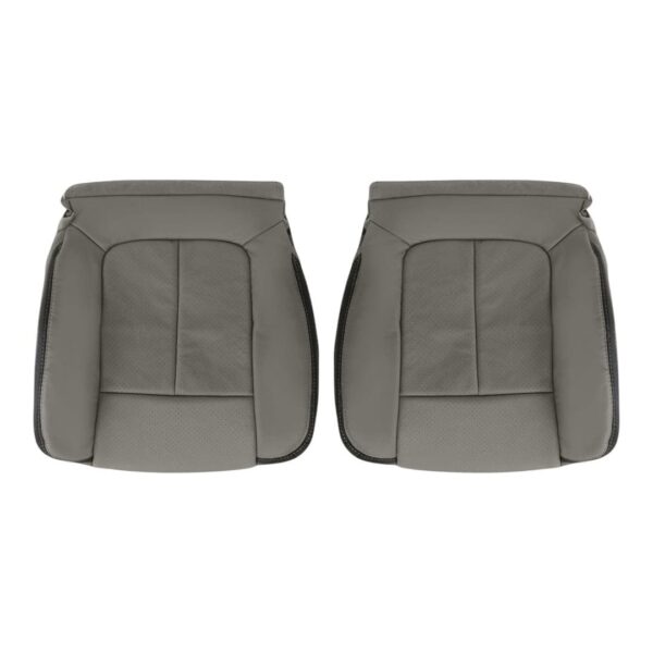 ford-f-150-platinum-genuine-leather-perforated-2009-2013-medium-stone-gray-driver-and-passenger-bottoms-oem-replacement-seat-cover (1) Ford F-150 Platinum 2009-2013 | OEM-Replacement Seat Cover