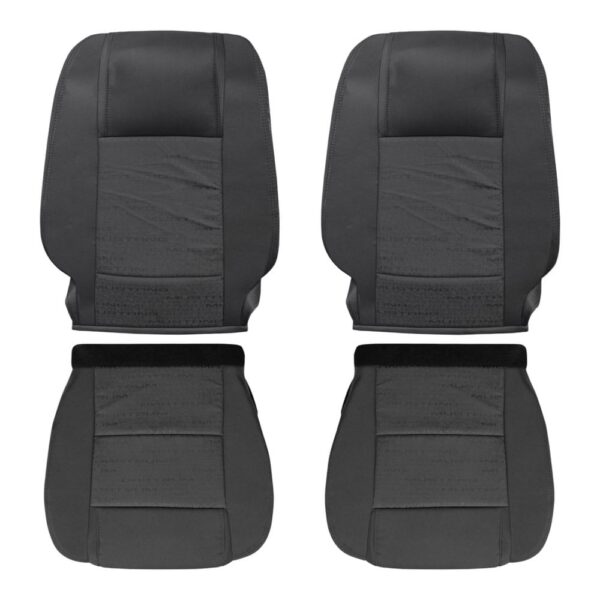 ford-mustang-cloth-2005-2009-dark-graphite-driver-and-passenger-top-and-bottom-oem-replacement-seat-cover Ford Mustang 2005-2009 - Housse de siège de remplacement OEM (Tissu)