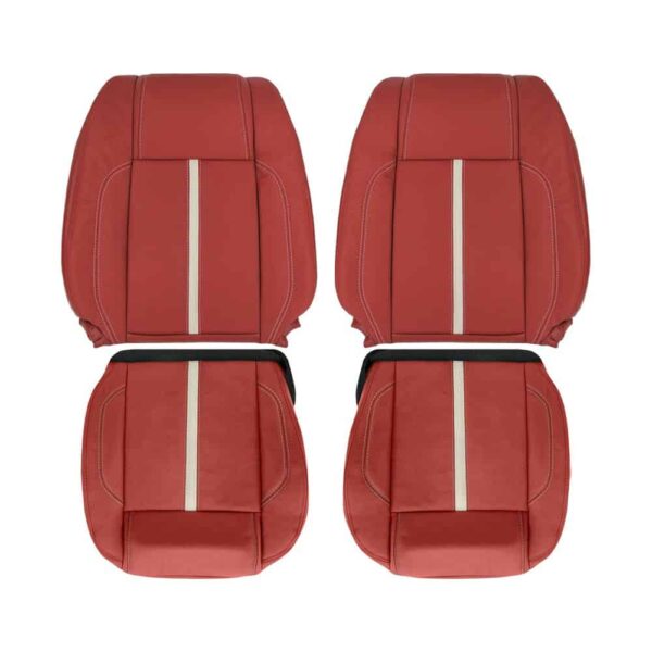 ford-mustang-leather-2010-2014-brick-red-with-cashmere-driver-and-passenger-top-and-bottom-oem-replacement-seat-cover Ford Mustang 2010-2014 | OEM-Replacement Seat Cover
