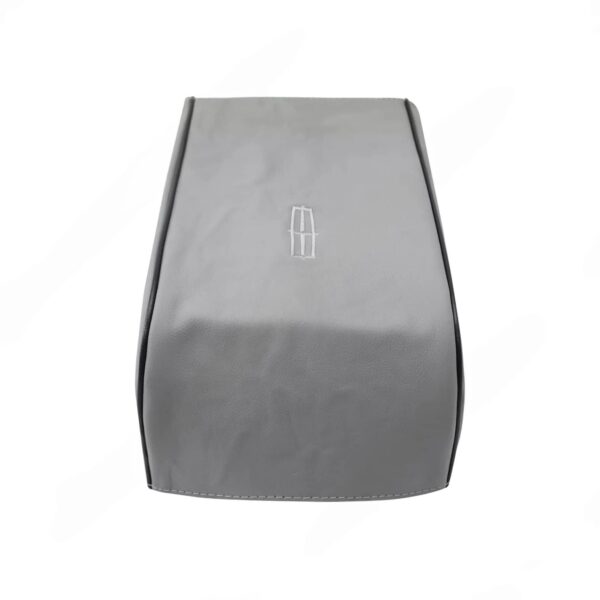 lincoln-mark-lt-leather-2006-2008-dove-black-piping-center-console-oem-replacement-seat-cover (2) Lincoln Mark LT 2006-2008 | OEM-Replacement Center Console Cover