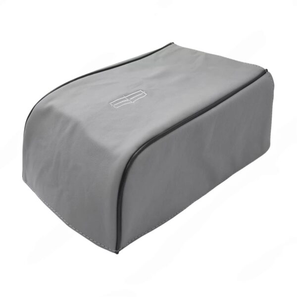 lincoln-mark-lt-leather-2006-2008-dove-black-piping-center-console-oem-replacement-seat-cover (4) Lincoln Mark LT 2006-2008 | OEM-Replacement Center Console Cover