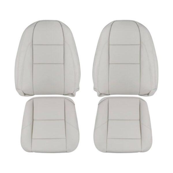 Volvo C70 cuero 2006-2009 calcita crema conductor y acompañante parte superior e inferior funda de asiento de repuesto OEM 2 Volvo C70 2005-2010 | Funda de asiento de recambio OEM