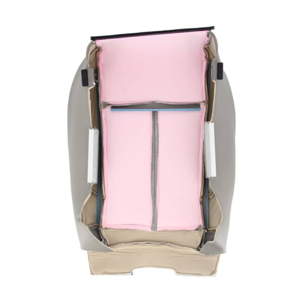 chrysler-town-and-country-cuero-2008-2016-gris claro-conductor o pasajero-parte inferior-vista interior-fundas de asiento de repuesto OEM Chrysler Town & Country 2008-2016 | Funda de asiento de recambio OEM