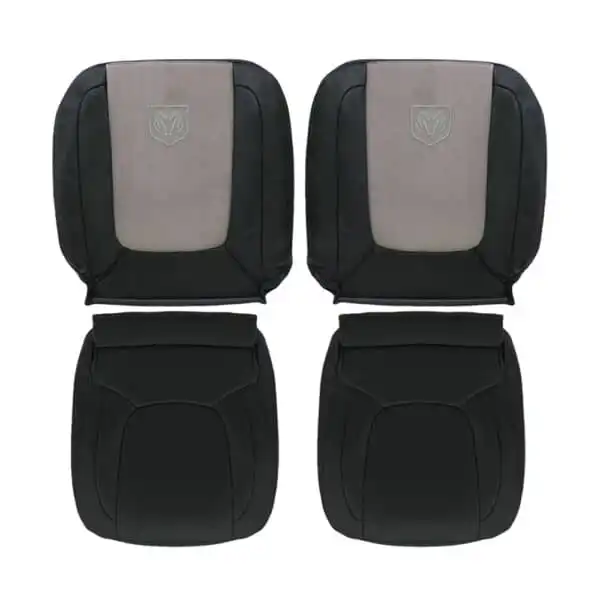 dodge-ram-3500-laramie-genuine-leather-with-suede-inserts-2004-2005-dark-slate-driver-and-passenger-top-and-bottom-oem-replacement-seat-cover2 Dodge Ram Laramie 2004-2005 | OEM-Replacement Seat Cover