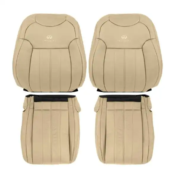 infiniti-fx35-leather-2009-2013-wheat-driver-and-passenger-top-and-bottom-oem-replacement-seat-cover Infiniti FX35 2009-2013 | OEM-Replacement Seat Cover