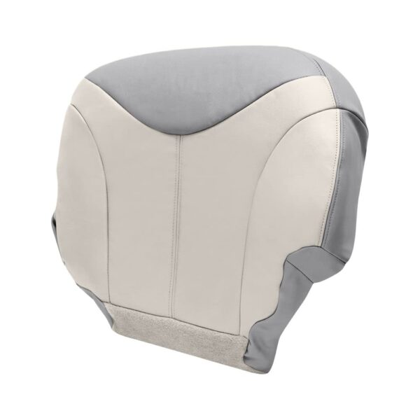 gmc-sierra-denali-cuero-2001-2002-dos-tonos-pizarra-claro-neutro-con-peltre-parte-inferior-del-conductor-funda-de-asiento-de-reemplazo-original (1) GMC Denali 2001-2002 | Funda de asiento de repuesto OEM