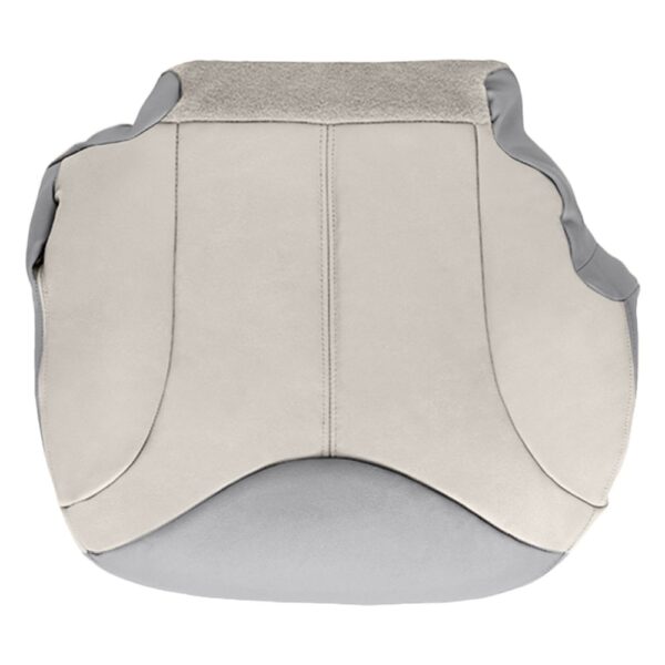 gmc-sierra-denali-cuero-2001-2002-2-tonos-pizarra-claro-neutro-con-peltre-parte-inferior-del-asiento-del-pasajero-recambio-original (3) GMC Denali 2001-2002 | Funda de asiento de repuesto OEM