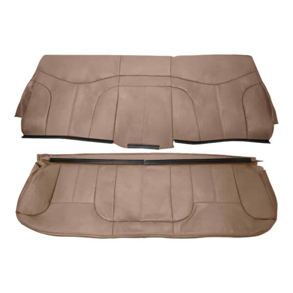 gmc-sierra-leather-1999-2002-dark-oak-rear-bench-top-and-bottom-oem-replacement-seat-cover GMC Sierra 1999-2002 | OEM-Replacement Seat Cover