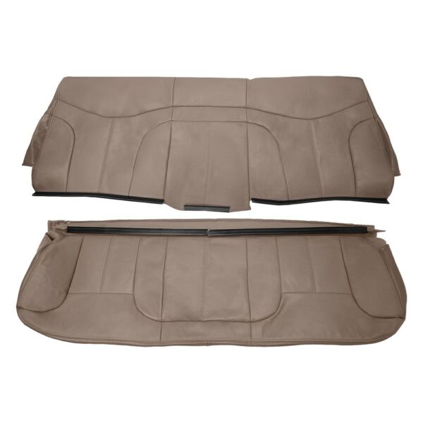 gmc-sierra-leather-1999-2002-medium-neutral-tan-rear-bench-top-and-bottom-oem-replacement-seat-cover GMC Sierra 1999-2002 | OEM-Replacement Seat Cover