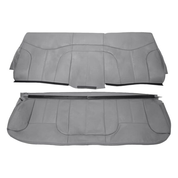 gmc-sierra-leather-1999-2002-pewter-gray-rear-bench-top-and-bottom-oem-replacement-seat-cover GMC Sierra 1999-2002 | OEM-Replacement Seat Cover