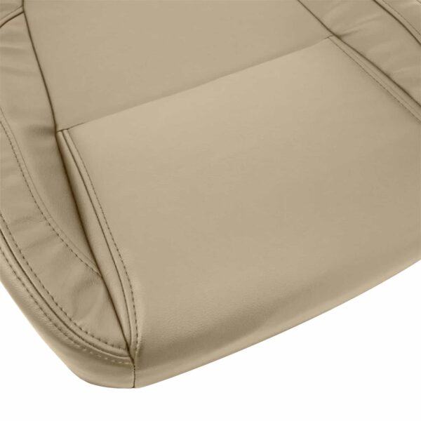 jaguar-xf-leather-2016-2020-latte-driver-or-passenger-bottom-close-view-oem-replacement-seat-cover. Jaguar XF 2016-2020 | OEM-Replacement Seat Cover