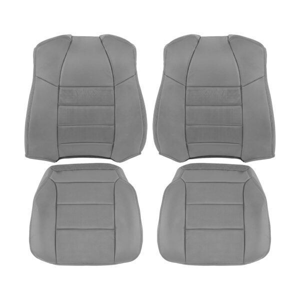 ford-f-350-2001-2007-perforated-leather-medium-flint-(gray)-driver-and-passenger-top-and-bottom-oem-replacement-seat-cover Ford F-350 2001-2007 | OEM-Replacement Seat Cover