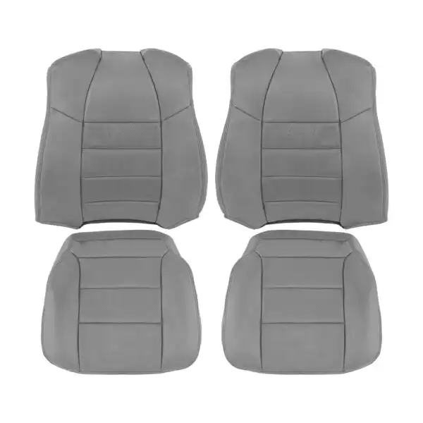 ford-f-350-2001-2007-perforated-leather-medium-flint-(gray)-driver-and-passenger-top-and-bottom-oem-replacement-seat-cover Ford F-350 2001-2007 | OEM-Replacement Seat Cover
